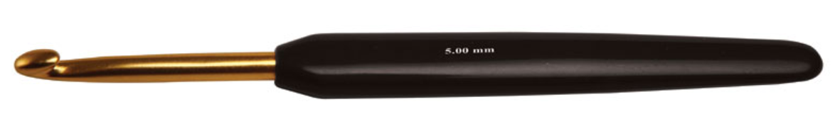 KnitPro - Soft tip crochet needles - gold colored aluminium