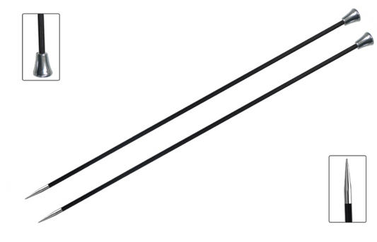 Karbonz Single Pointed Knitting Needles - 35cm long
